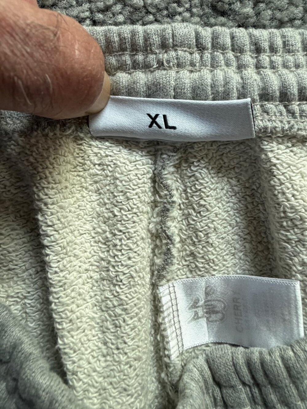 CHERRY LA - Straight-Leg Logo-Appliquéd Cotton-Jersey Sweatpants - Gray- Sz. XL - Picture 9 of 14